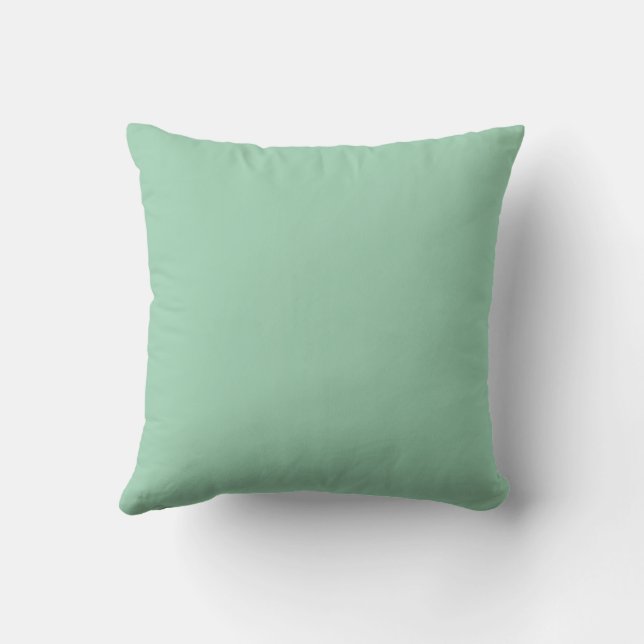 Yummy Mint Green Solid Colour Cushion (Back)