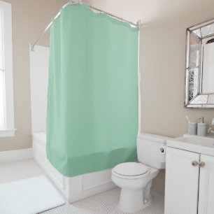 Yummy Mint Green Solid Colour Shower Curtain