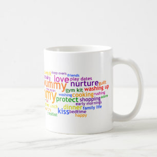 Yummy Mummy Wordle Coffee Mug