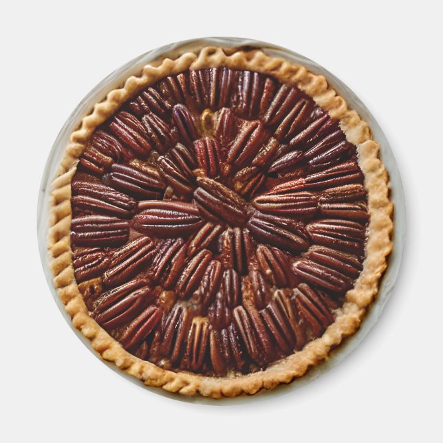 Yummy Pecan Pie Food Magnet (Front)