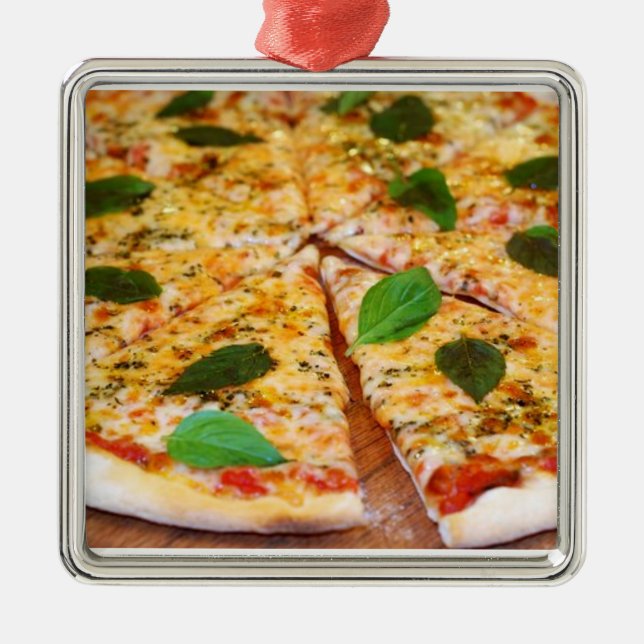 **YUMMY PIZZA** CHRISTMAS ORNAMENT  (Front)
