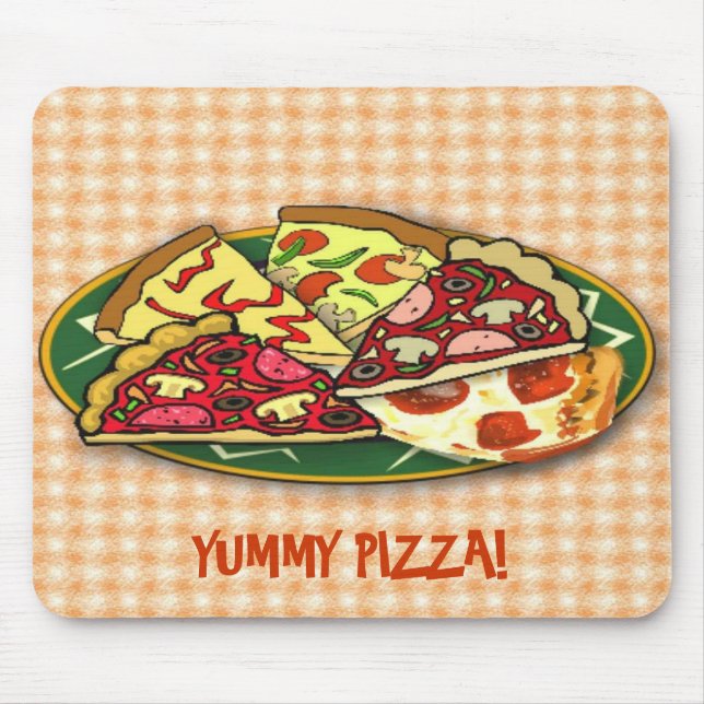 Yummy Pizza Mouse Pad (Front)