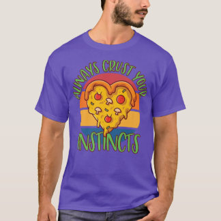 Yummy pizza pie snacks mozzarella cheese savory di T-Shirt