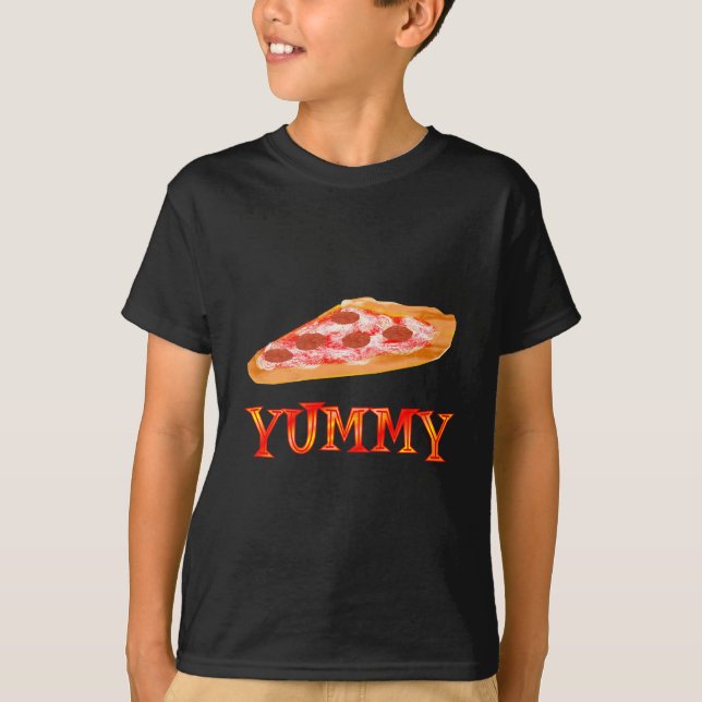 Yummy Pizza T-Shirt (Front)