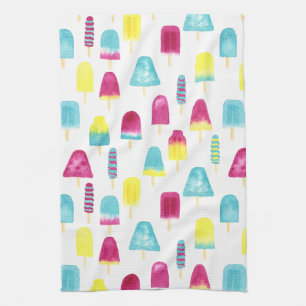 Yummy Popsicles Tea Towel
