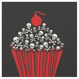 +{ Yummy Skull Cupcakes }+ Fabric