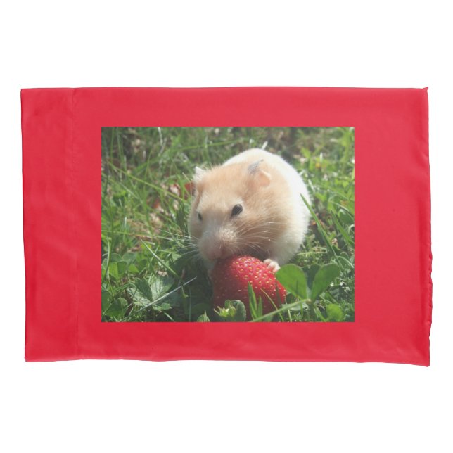Yummy Strawberry Hammie Pillowcase (Front)