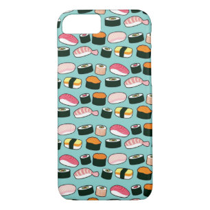 Yummy Sushi Fun Illustrated Pattern iPhone 8/7 Case