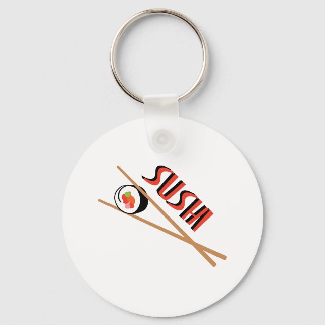 Yummy Sushi Key Ring (Front)