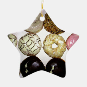 YUMMY SWEET DONUTS CERAMIC TREE DECORATION