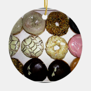 YUMMY SWEET DONUTS CERAMIC TREE DECORATION