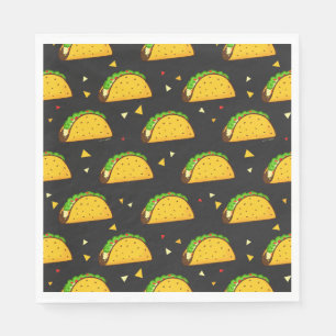 Yummy Taco Pattern Napkin