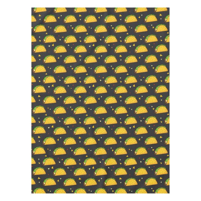 Yummy Taco Pattern Tablecloth (Front)