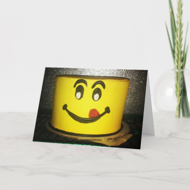"Yummy Yellow" Birthday Card (Front)
