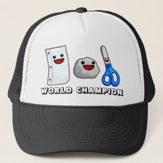 Yummy's Paper Rock Scissors World Champion Hat!!! Trucker Hat