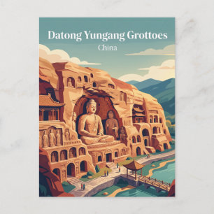 Yungang Grottoes China Postcard