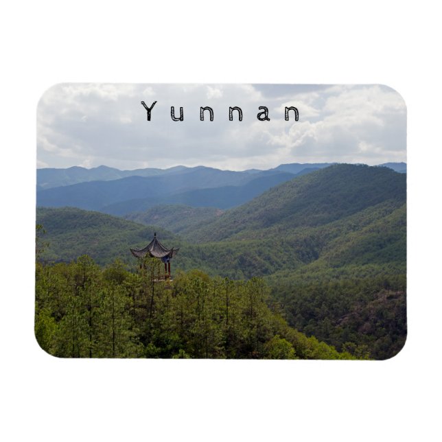 Yunnan Mountains, Shaxi, Yunnan - China Magnet (Horizontal)