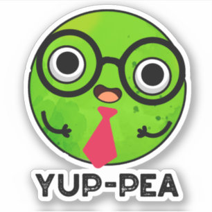 Yup-pea Funny Yuppie Veggie Pea Pun 