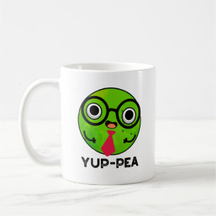 Yup-pea Funny Yuppie Veggie Pea Pun  Coffee Mug
