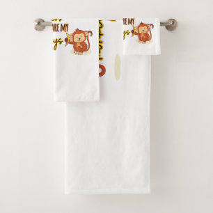 Yup! This is My Circus These Are My Three Monkeys Bath Towel Set