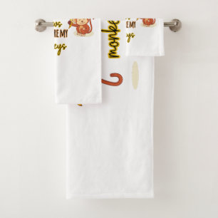 Yup! This is My Circus These Are My Two Monkeys Bath Towel Set