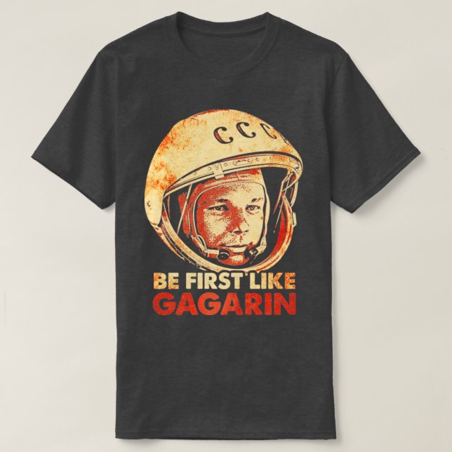 Yuri Gagarin Soviet Cosmonaut Astronaut12 T-Shirt (Design Front)