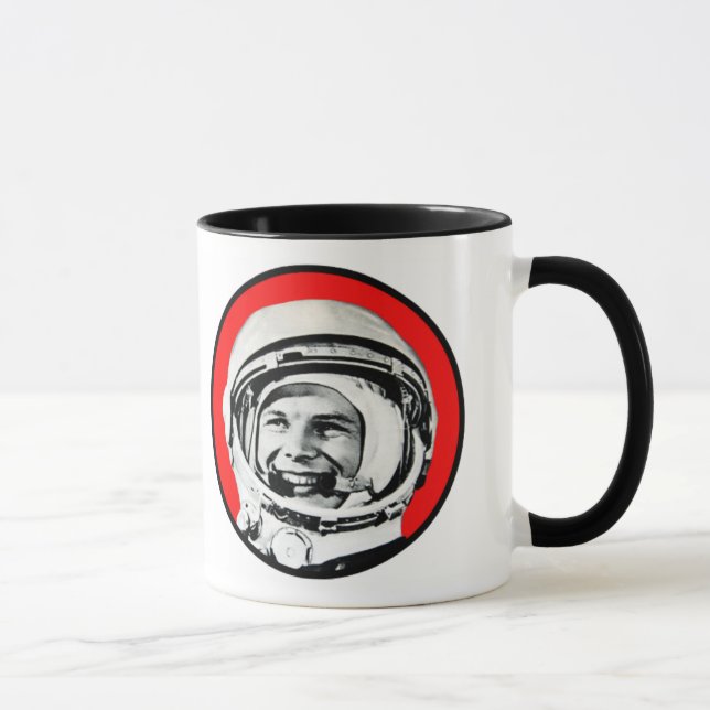 Yuri Gagarin - Soviet Hero & Cosmonaut Mug (Right)