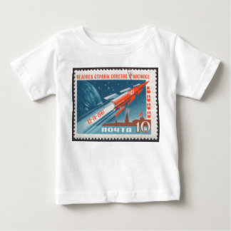 Yuri Gagarin Vostok 1 is 1st Man in Space Baby T-Shirt
