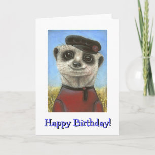 Yuri the meerkat card