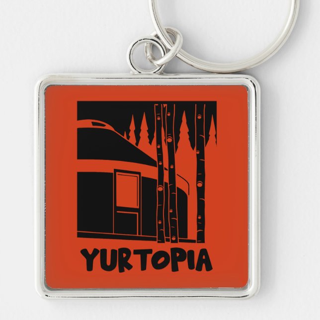 Yurt Life Gifts Key Ring (Front)