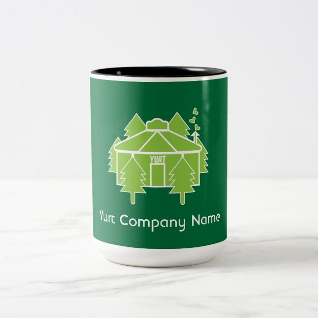 Yurt Living And Vacations  Coffee Mug (Center)