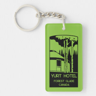 Yurt Living And Vacations Keychain