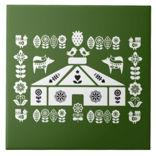 Yurt Living In Nature Ceramic Tile