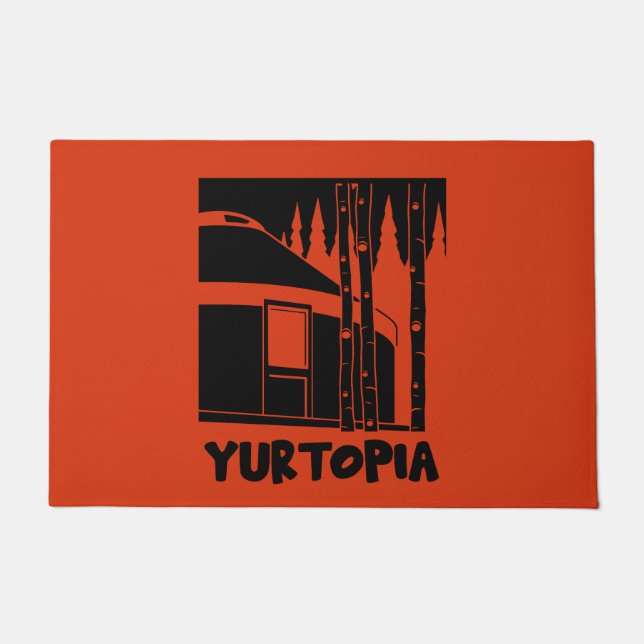 Yurt Living In Nature Doormat (Front)