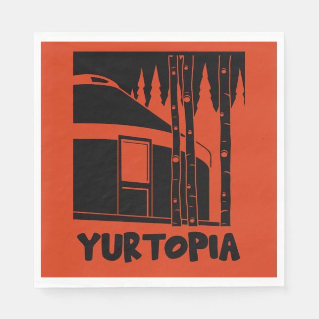 Yurt Living In Nature Napkin (Front)