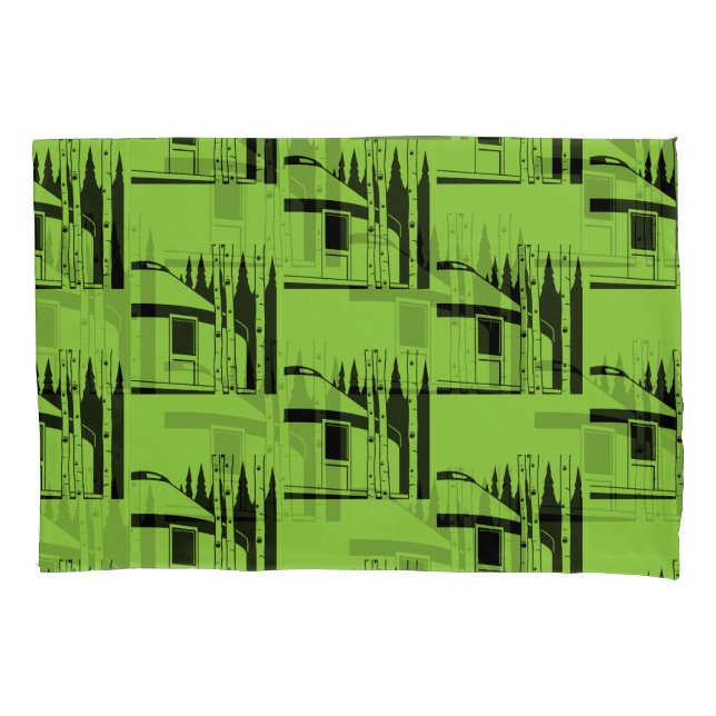Yurt Living In Nature Pillowcase (Front-Left)