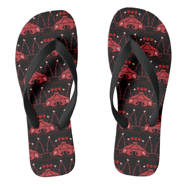 Yurt Living In Nature Thongs (Footbed)