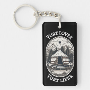 Yurt Lover Yurt Lifer Funny Yurt Tent Key Ring
