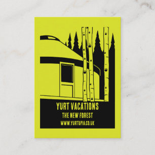 Yurt Vacation Rentals Business Card