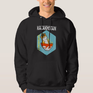 Yurta Republic of Kazakhstan Qazaqstan Kazakh flag Hoodie