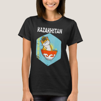 Yurta Republic of Kazakhstan Qazaqstan Kazakh flag T-Shirt