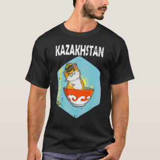 Yurta Republic of Kazakhstan Qazaqstan Kazakh flag T-Shirt