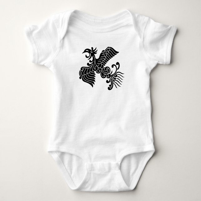 Yusoku Phoenix Baby Bodysuit (Front)