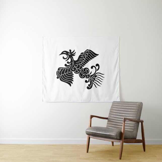 Yusoku Phoenix Tapestry (In Situ (Horizontal))