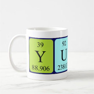 Yusra periodic table name mug