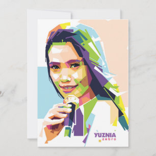 YuzniaZebro Thank You Card