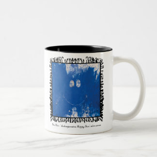 yves klein happy face mug