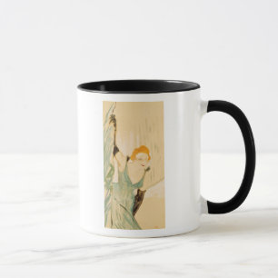 Yvette Guilbert  taking a Curtain Call, 1894 Mug