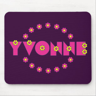 Yvonne Flores Pink Mouse Pad