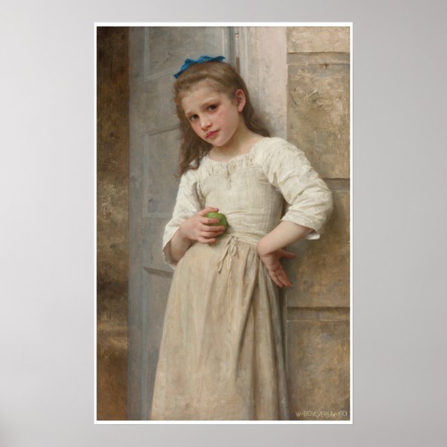Yvonne on Doorstep William-Adolphe Bouguereau Poster (Front)